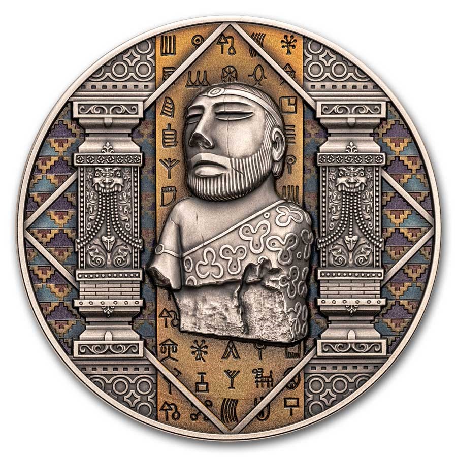 2024 Cameroon 2 oz Silver Antique Indus Valley (with Box & COA)