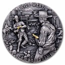 2024 Cameroon 2 oz Silver Antique Wild West: Cowboy Duel