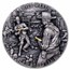 2024 Cameroon 2 oz Silver Antique Wild West: Cowboy Duel