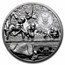 2024 Cameroon 2 oz Silver Black Proof Growing Up: Gorilla