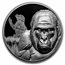 2024 Cameroon 2 oz Silver Black Proof Growing Up: Gorilla