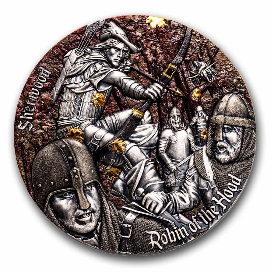 2024 Cameroon 2 oz Silver Sherwood: Robin of the Hood