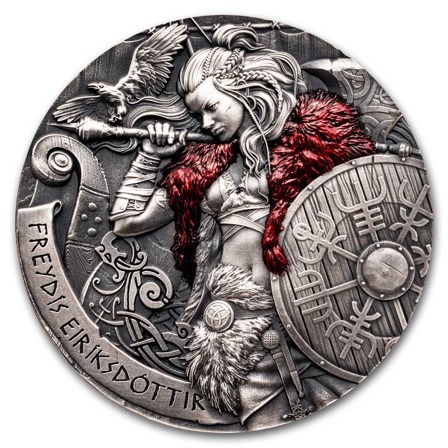 2024 Cameroon 2 oz Silver Way to Valhalla: Freydis Eiriksdottir