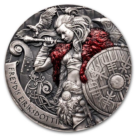 2024 Cameroon 2 oz Silver Way to Valhalla: Freydis Eiriksdottir 2024 Cameroon 2 oz Silver Way to Valhalla: Freydis Eiriksdottir