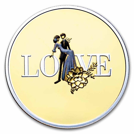 2024 Cameroon Silver Proof Wedding Coin (With Box and COA) 2024 Cameroon Silver Proof Wedding Coin (With Box and COA)