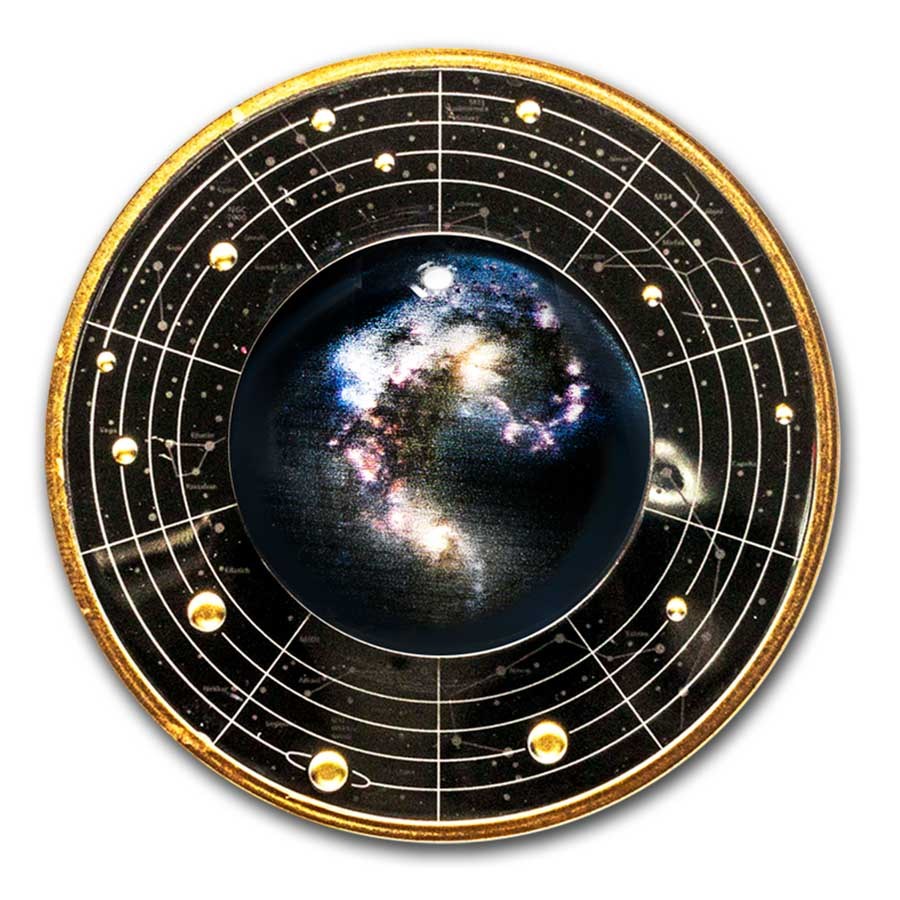 Silver Solar System 2024 Cameroon Silver Solar System: The Antennae Galaxy