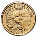 2024 Canada 1/10 oz Gold $5 The Majestic Polar Bears
