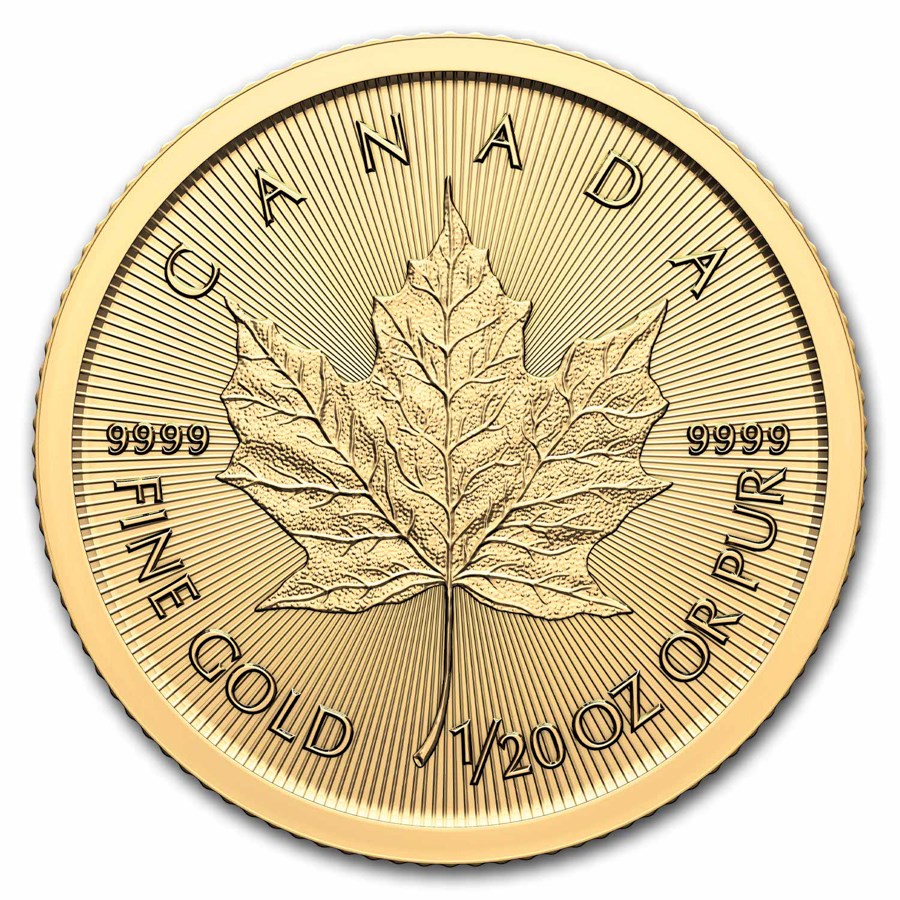 2024 Canada 1/20 oz Gold Maple Leaf BU