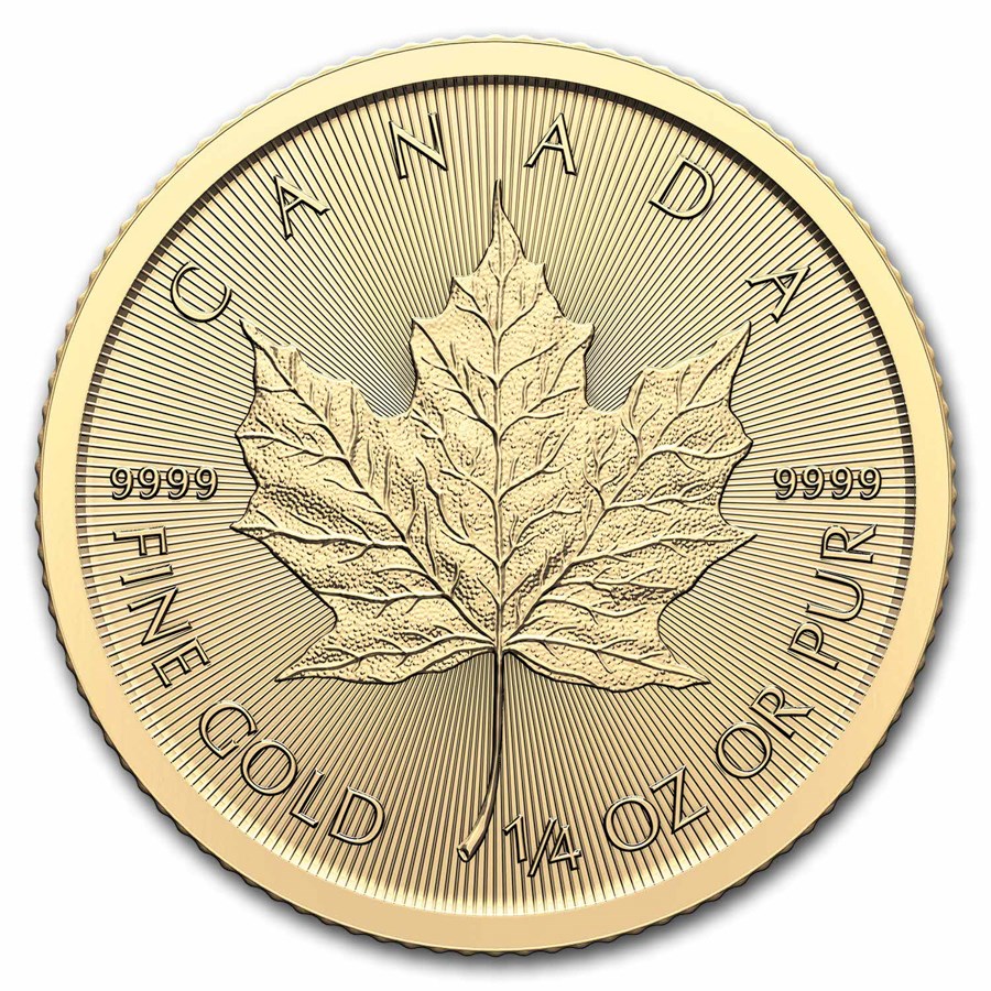 2024 Canada 1/4 oz Gold Maple Leaf BU