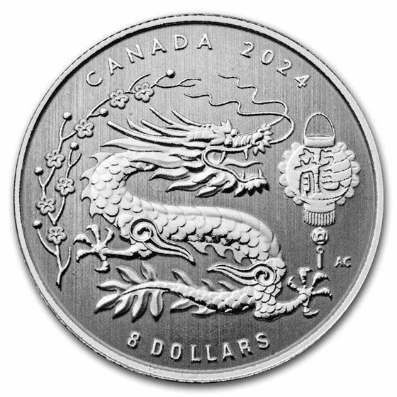 2024 Canada 1/4 oz Silver Lunar Year of the Dragon 2024 Canada 1/4 oz Silver Lunar Year of the Dragon