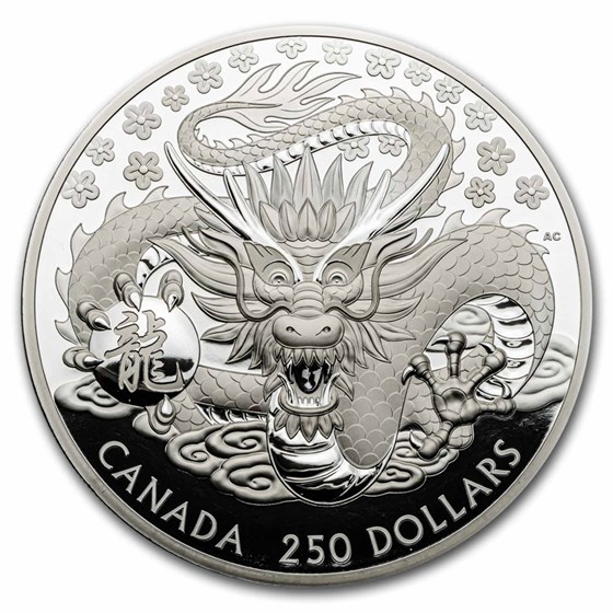 2024 Canada 1 kilo Silver $250 Year of the Dragon Proof 2024 Canada 1 kilo Silver $250 Year of the Dragon Proof