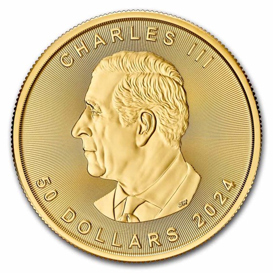 2024 Canada 1 oz Gold Maple Leaf (10Coin MintDirect® Tube)