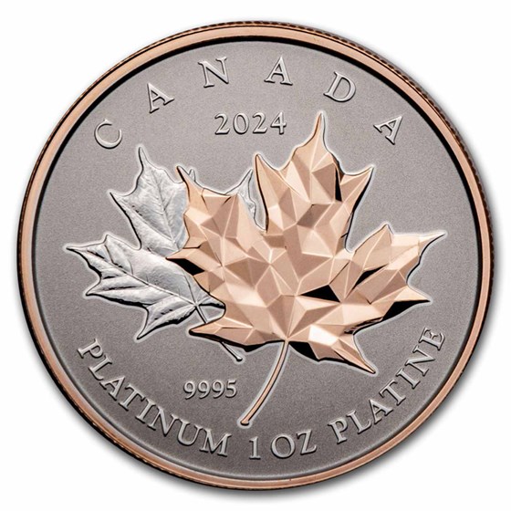 2024 Canada 1 oz Platinum $300 Maple Leaf Forever 2024 Canada 1 oz Platinum $300 Maple Leaf Forever