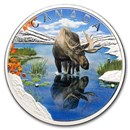 2024 Canada 1 oz Silver $20 Wildlife Reflections: Moose