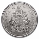 2024 Canada 1 oz Silver 50 Cent Tribute: W Mint Mark Coat of Arms