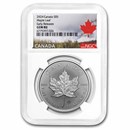 2024 Canada 1 oz Silver Maple Leaf NGC Gem BU (ER)