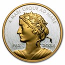 2024 Canada 5 oz Silver $50 Peace Dollar Proof (UHR)