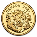 2024 Canada Proof Gold $8 Spirit Dragon