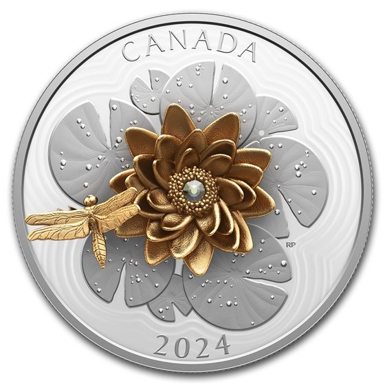 2024 Canada Silver $50 The The Dragonfly and The Bloom 2024 Canada Silver $50 The The Dragonfly and The Bloom