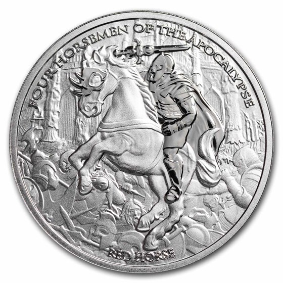 2024 Carpathians 1 oz Silver Red Horse BU 2024 Carpathians 1 oz Silver Red Horse BU