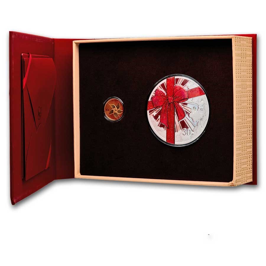 2024 China 2-Coin Gold/Silver Every Birthday is a Gift Proof Set