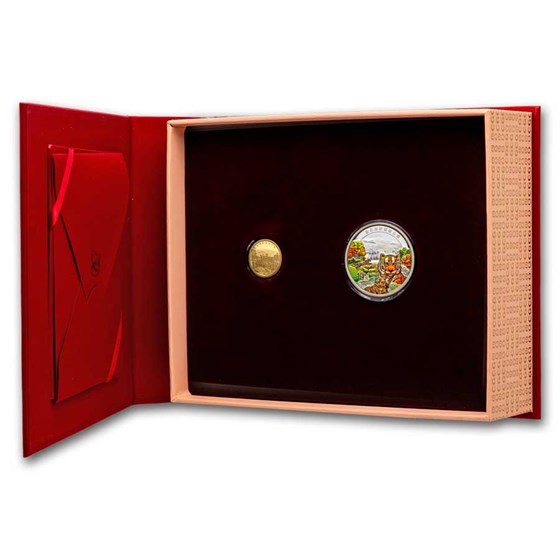 2024 China 2-Coin Gold/Silver Siberian Tiger and Amur Leopard 2024 China 2-Coin Gold/Silver Siberian Tiger and Amur Leopard