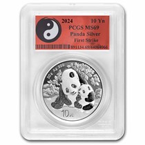 Buy 2024 Chinese 30 gram Silver Panda MS-69 (FS, Yin-Yang) | APMEX