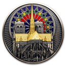 2024 Congo 1 kilo Silver Antique P. De Greef: Notre-Dame