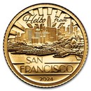 2024 Cook Islands 1/2 gram Gold Big City Lights: San Francisco