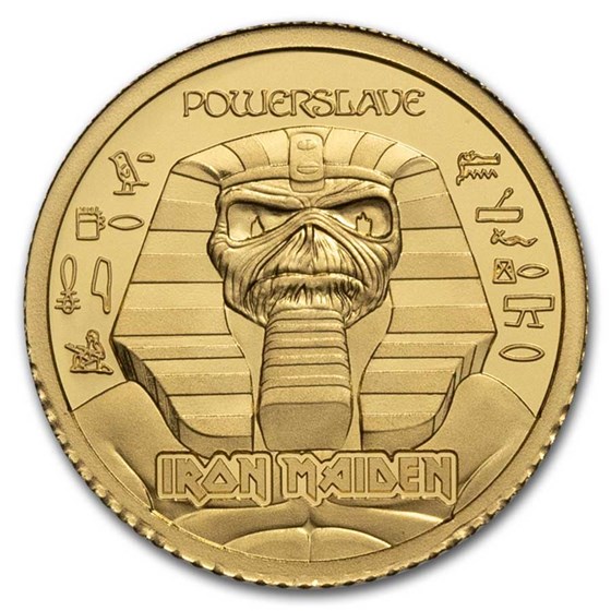 2024 Cook Islands 1/2 gram Gold Iron Maiden Powerslave 2024 Cook Islands 1/2 gram Gold Iron Maiden Powerslave