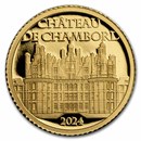 2024 Cook Islands 1/2 gram Gold Proof Château de Chambord