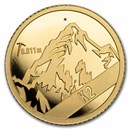 2024 Cook Islands 1/2 gram Gold Proof Mountains; K2