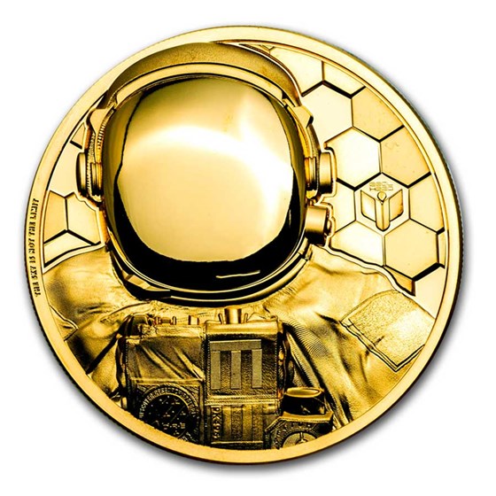 2024 Cook Islands 1 oz Gold Real Heroes: Astronaut 2024 Cook Islands 1 oz Gold Real Heroes: Astronaut