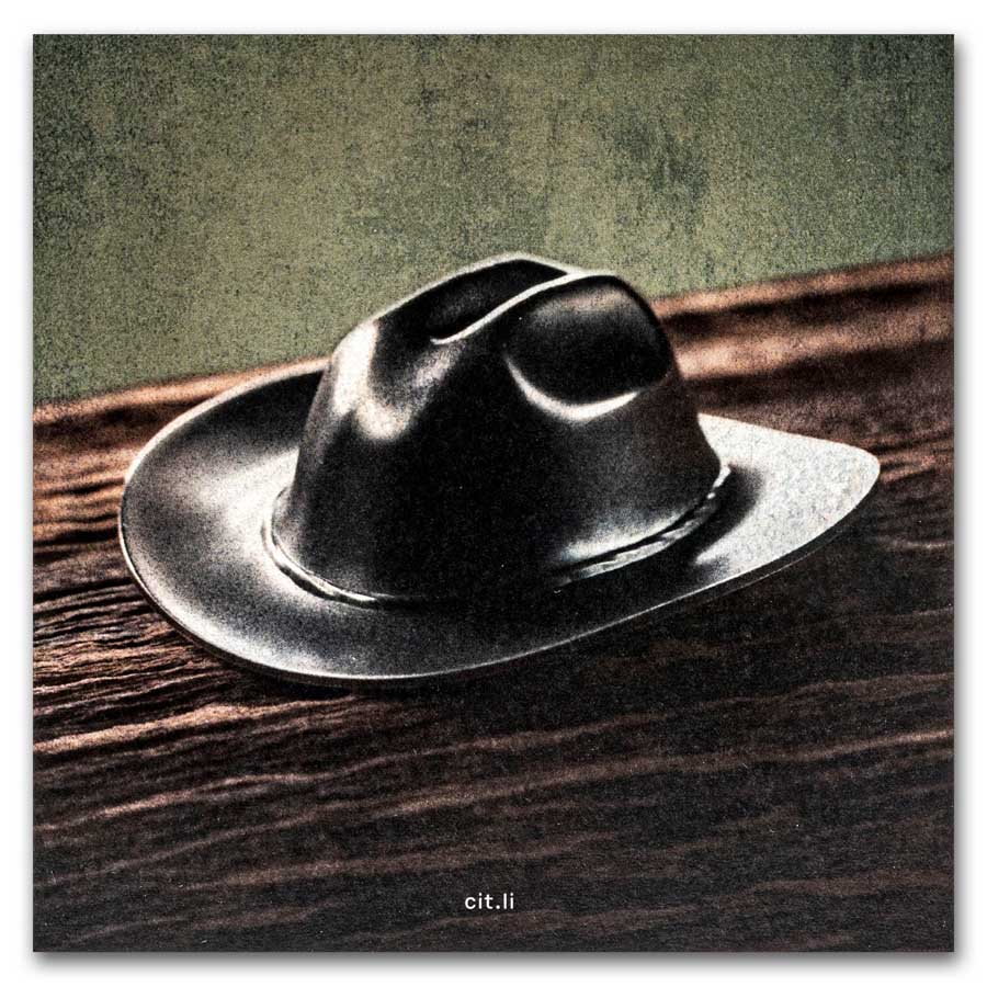Ht Shape APMEX - 2024 Cook Islands 1 oz Silver Antique Cowboy Hat Shaped Coin