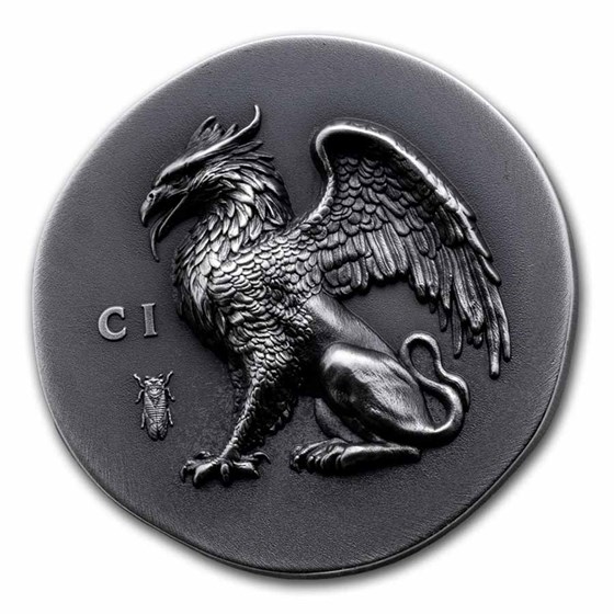 2024 Cook Islands 1 oz Silver Antique Gryphon (with Box & COA) 2024 Cook Islands 1 oz Silver Antique Gryphon (with Box & COA)