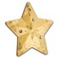 2024 Cook Islands 1 oz Silver Holiday Ornament: Starry Sky Gilded