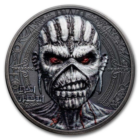 2024 Cook Islands 2 oz Silver Iron Maiden The Book of Souls 2024 Cook Islands 2 oz Silver Iron Maiden The Book of Souls
