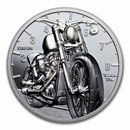 2024 Cook Islands 2 oz Silver Motorbike Black Proof