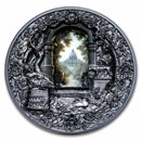 2024 Cook Islands 3 oz Silver Black Proof Monumental View: Rome