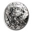 2024 Cook Islands 3 oz Silver Proof Silver Bursts Bald Eagle