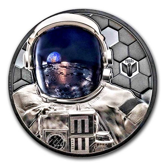 2024 Cook Islands 3 oz Silver Real Heroes: Astronaut 2024 Cook Islands 3 oz Silver Real Heroes: Astronaut