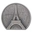 2024 Cook Islands 5 oz Silver Antique Eiffel Tower MS-70 NGC (FR)