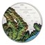 2024 Cook Islands 5 oz Silver Proof Topography: Hawaii
