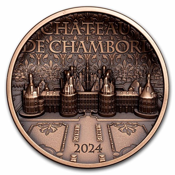 2024 Cook Islands 50 gram Copper Château de Chambord 2024 Cook Islands 50 gram Copper Château de Chambord