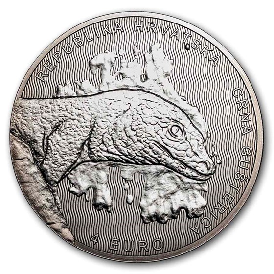 2024 Croatia 1 oz Silver Black Lizard BU (w/ Box & COA)