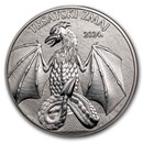 2024 Croatia 1 oz Silver Trsat Dragon BU (w/ Box & COA)