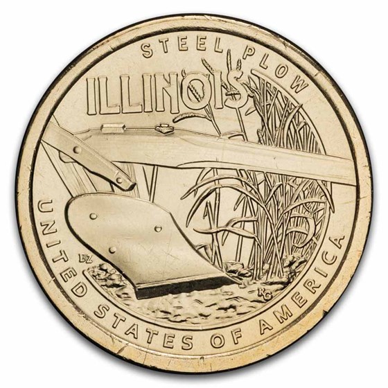 2024-D American Innovation $1 Steel Plow BU (Illinois)