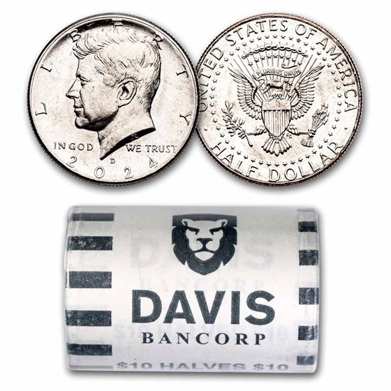 2024-D Kennedy Half Dollar 20-Coin Roll BU 2024-D Kennedy Half Dollar 20-Coin Roll BU