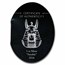 2024 Djibouti 3 oz Silver Antique Anubis 3D Shaped Coin