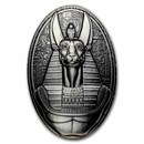 2024 Djibouti 3 oz Silver Antique Anubis 3D Shaped Coin